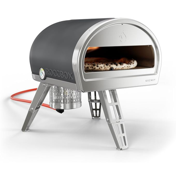 Gozney Roccbox Outdoor Pizza Oven, Grey, Portable, Gas & Wood Fired, Restaurant-Grade
